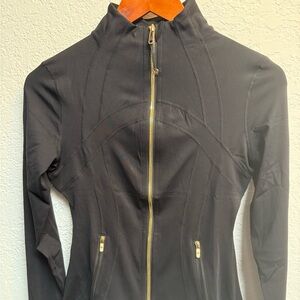 lululemon athletica Black Utility Jacket with Gold Zipper